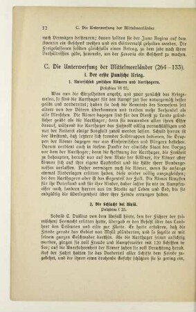 C. Die Unterwerfung der Mittelmeerländer (264-133)