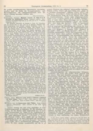 33 [Rezension] Schwamm, Hermann, Magistri Joannis de Ripa O. F. M. doctrina de praescienta divina. Inquisitio historica