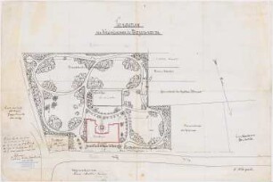Schulhaus und Bürogebäude der Kreisverwaltung, Hoyerswerda: Lageplan