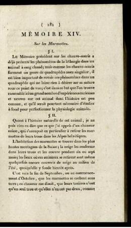 MEMOIRE XIV.