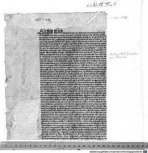Bulla indulgentiarum Domini et salvatoris : Rom, 1480.12.04.