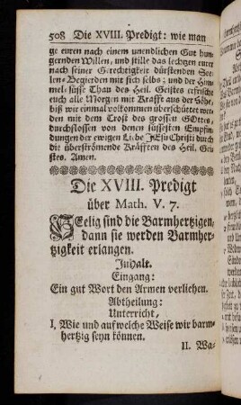 508-521, Ein gut Wort den Armen verliehen...