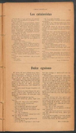 Los catalanistas : Firmas españolas