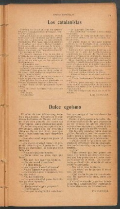 Los catalanistas : Firmas españolas