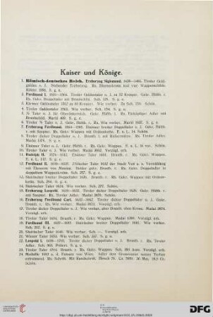 Kaiser und Könige (Nr. 1-204)