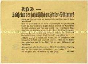 Aufruf der KPD zur Reichstagswahl 1933