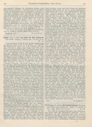 701-702 [Rezension] Budde, Karl, Der Kanon des Alten Testaments. Ein Abriß
