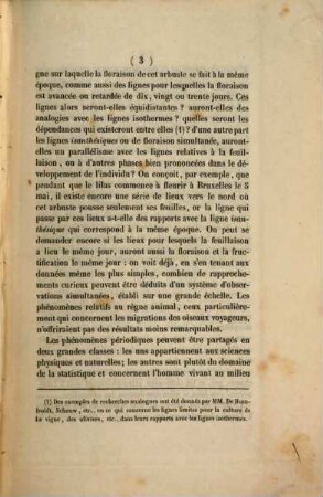 Instructions pour l'observation des phénomènes périodiques