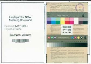 Entnazifizierung Wilhelm Baumann , geb. 28.12.1891 (Strassenbahnschaffner)