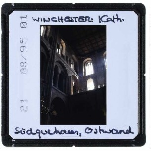 Winchester, Kathedrale : Innenansicht Südquerhaus Ostwand