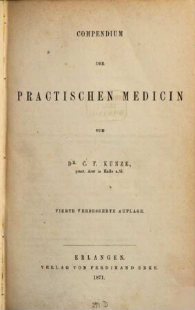 Compendium der practischen Medicin