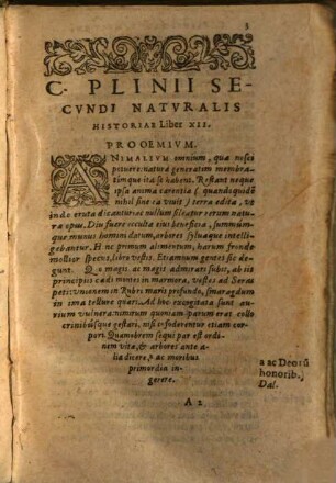 C. Plinii Secundi Historiae mundi libri XXXVII, 2. (1593)