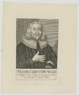 Bildnis des Georg Christoph Müller