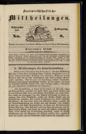 Achtzehnter Jahrgang. No. 9.