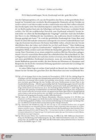 IV.3.1 Idealvorstellungen: Verrat, Zweikampf und der ›gute Herrscher‹