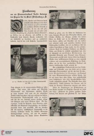 Konkurrenz um ein Brunnendenkmal Kaiser Ludwigs des Bayern für die Stadt Weißenburg a. S.