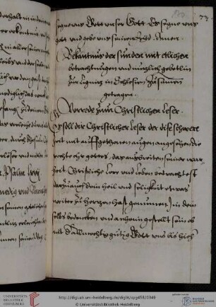[Georg Schmalzing], Bekenntnis der Sünden