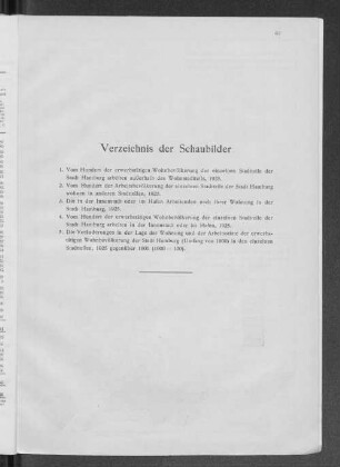 Verzeichnis der Schaubilder