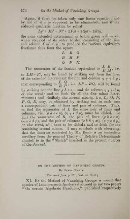On the method of vanishing groups.