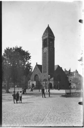 Karlsruhe Lutherkirche Außenansicht von Südwesten