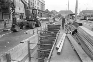 Auswechslung eines schadhaften Kanals am Bahnhofplatz