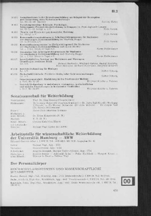 Arbeitsstelle für wissenschaftliche Weiterbildung der Universität Hamburg - AWW