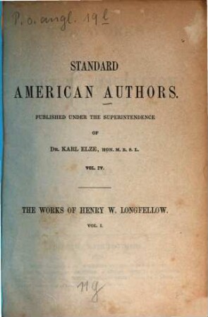 The works of Henry W. Longfellow. 1, Poems
