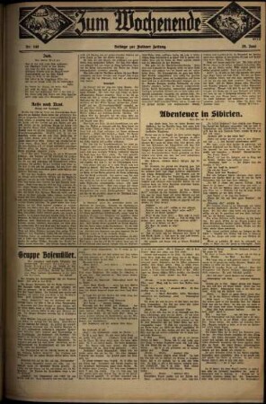 Zweite Ausgabe vom Sonntag, den 29. Juni 1930.