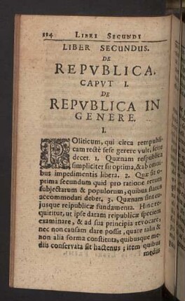 Liber secundus. De republica.