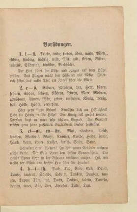 Vorübungen