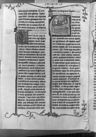 Lateinische Bibel, drei Bände — Initiale A (rphasach) mit der Enthauptung des Holophernes, Folio 302verso