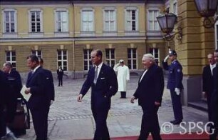 Berlin, Schloss Charlottenburg, Staatsbesuch von Queen Elizabeth II. von England.
