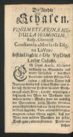 Die Vierdte Schalen ...