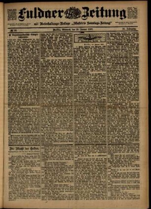 Ausgabe vom Mittwoch, den 28. Januar 1903.