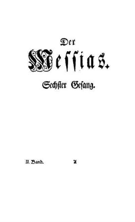 Der Messias. Sechster Gesang
