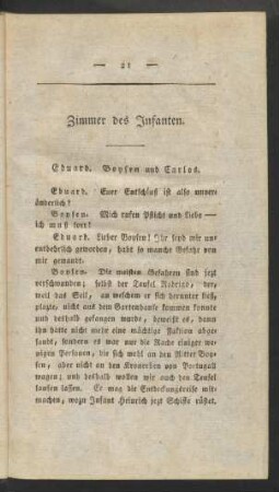 Zimmer des Infanten