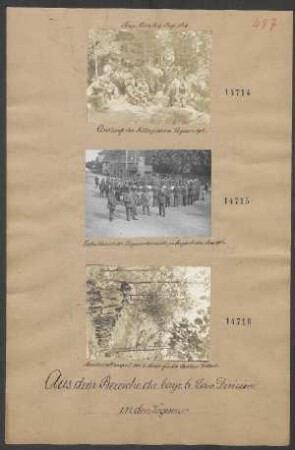 Ankunft des Mittagessens. Vogesen 1916