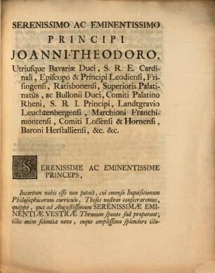 Theses philosophicae ex logica et metaphysica