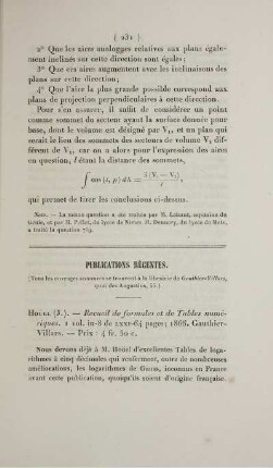 Publication récentes.