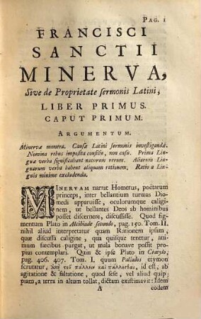 Minerva : Seu de causis linguae Latinae commentarius