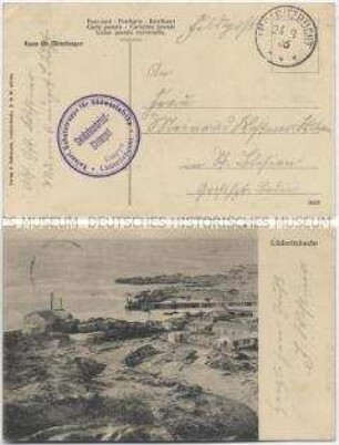 Ansicht von Lüderitzbucht mit Hafen