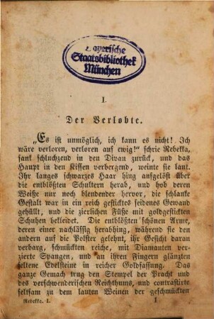 Rebekka : Roman von L. Mühlbach, 1