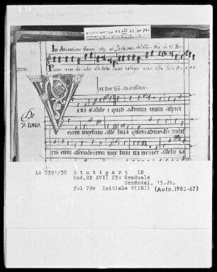 Graduale — Initiale V(iri), Folio 79verso