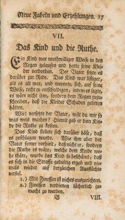 VII. Das Kind und die Ruthe