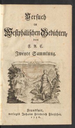 Versuch in Westphälischen Gedichten : Zweyte Sammlung