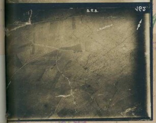 Foto der Stellungen westlich von La Maisonnette südlich von Biaches (Luftbild)