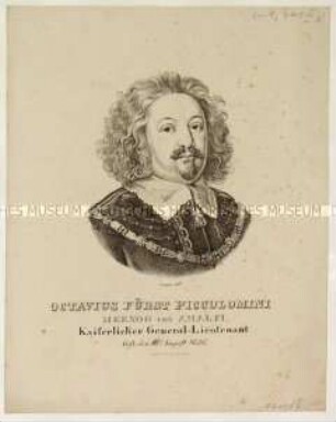 Octavius Fürst Piccolomini, Herzog von Amalfi, Kaiserlicher Generalleutnant