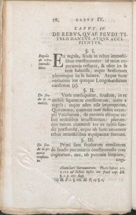 Capvt IV. De Rebvs, Qvae Fevdi Titvlo Dantvr Atqve Accipivntvr.