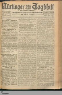 Nürtinger Tagblatt : Neuffener Rundschau : Wendlinger Zeitung : parteiamtliche Tageszeitung