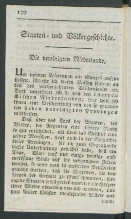 Staaten- und Völkergeschichte. Die vereinigten Niederlande
